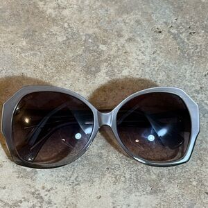 Tod's vintage Silver and Black Sunglasses
